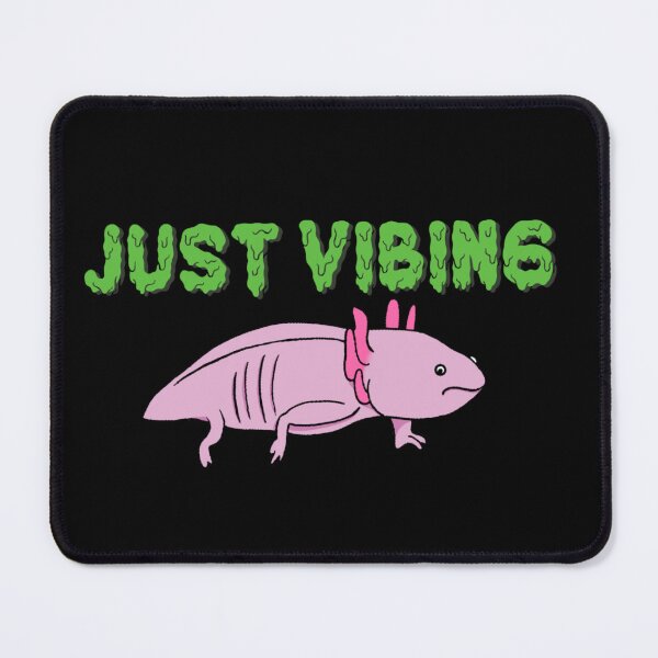 Item preview, Just Vibing Cute Pink Axolotl designed and sold by Dreamartisan.