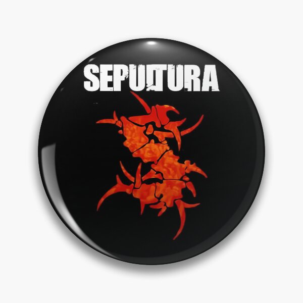 Item preview, Sepultura Red Spiky S Letter Emblem designed and sold by Dafallaadam.