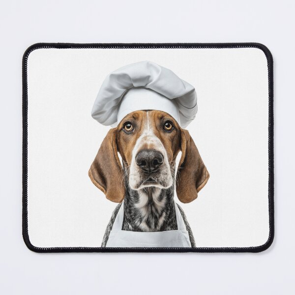 Item preview, American English Coonhound Chef Dog Funny Cooking Apron Hat designed and sold by LazyOwlStore.