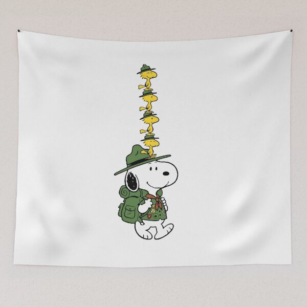 Item preview, Snoopy Woodstock Peanuts Gang Camping designed and sold by maegilldepus.