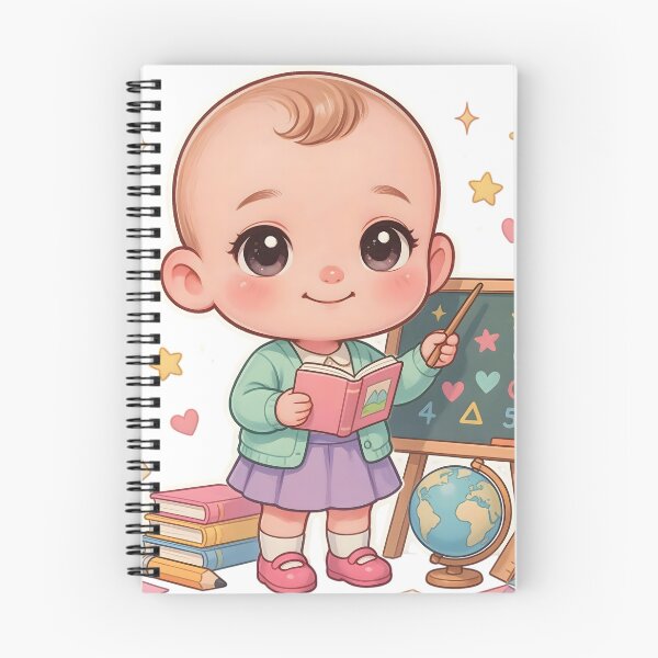 Item preview, Cute Chibi Baby Teacher Classroom Sticker designed and sold by ChibiPCStudio.