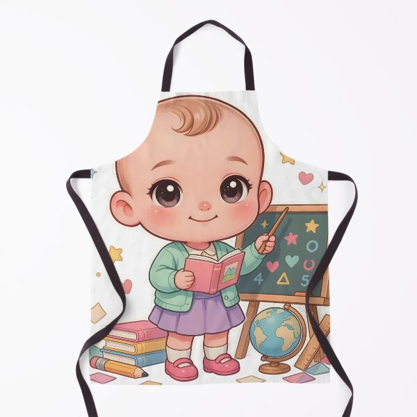 Item preview, Cute Chibi Baby Teacher Classroom Sticker designed and sold by ChibiPCStudio.