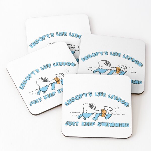 Item preview, Snoopy's Life Lesson Just Keep Swimming  designed and sold by maegilldepus.