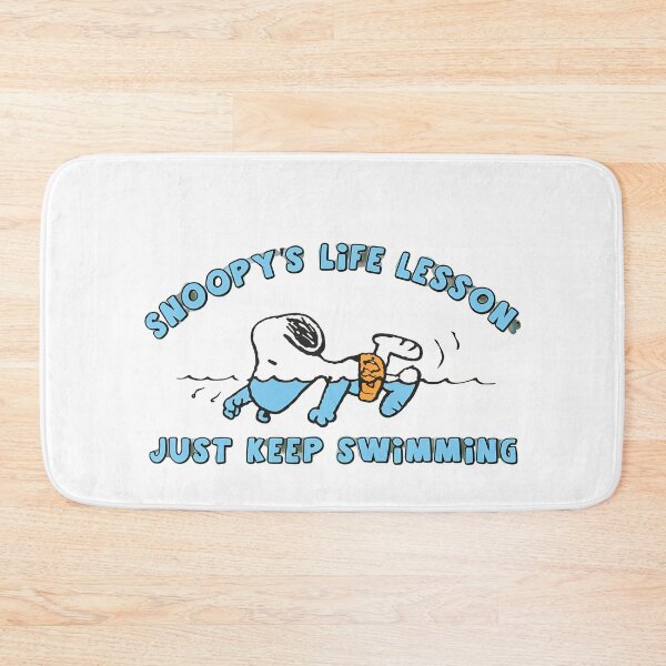 Item preview, Snoopy's Life Lesson Just Keep Swimming  designed and sold by maegilldepus.