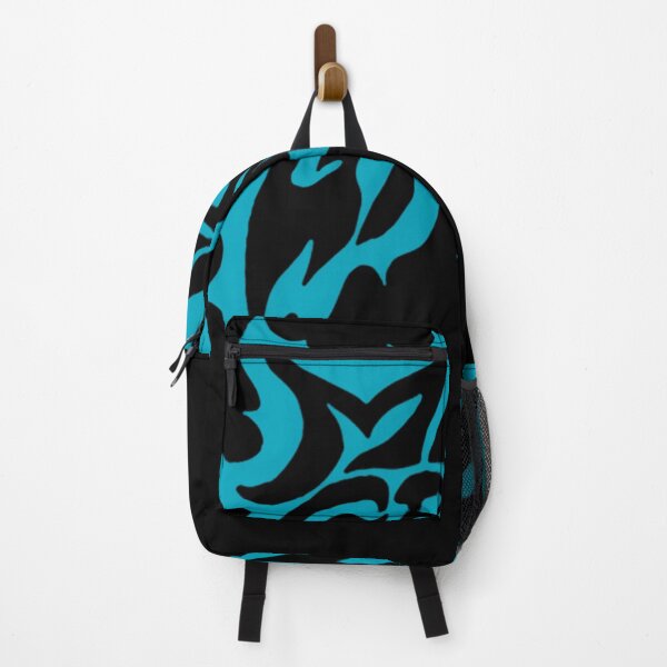 Item preview, Cyan Spiky Flame Outline Black Lettering designed and sold by OpMagneto.