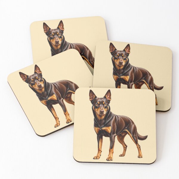 Item preview, Australian Kelpie Portrait designed and sold by Benjipawprints.