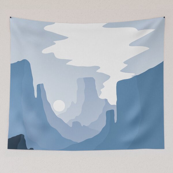 Item preview, Gentle blue lands designed and sold by Swadeillustrations.