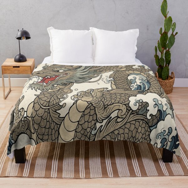 Item preview, Japanese Dragon – Traditional Mythical Art designed and sold by Sibling Ink.