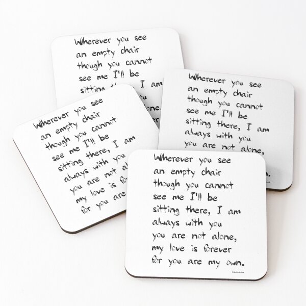 Item preview, The Empty Chair Poem 1 designed and sold by Bondillero.