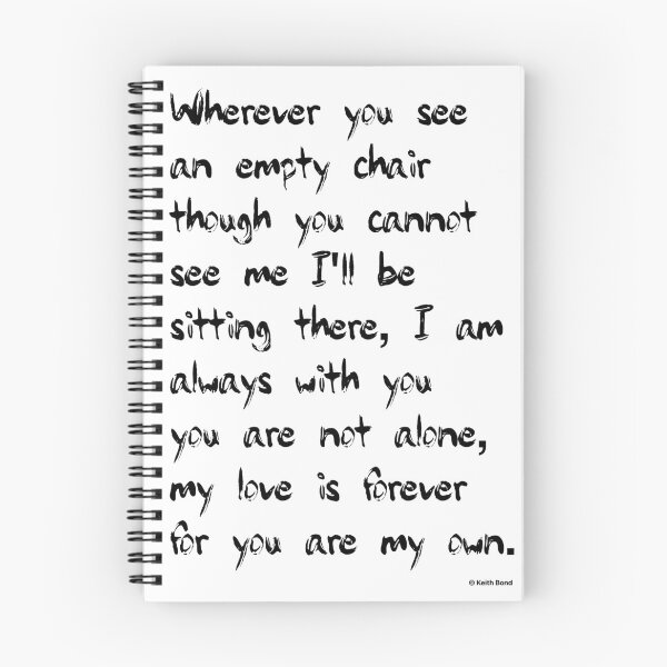 Item preview, The Empty Chair Poem 1 designed and sold by Bondillero.