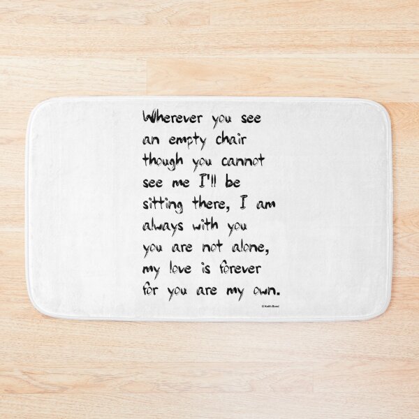 Item preview, The Empty Chair Poem 1 designed and sold by Bondillero.