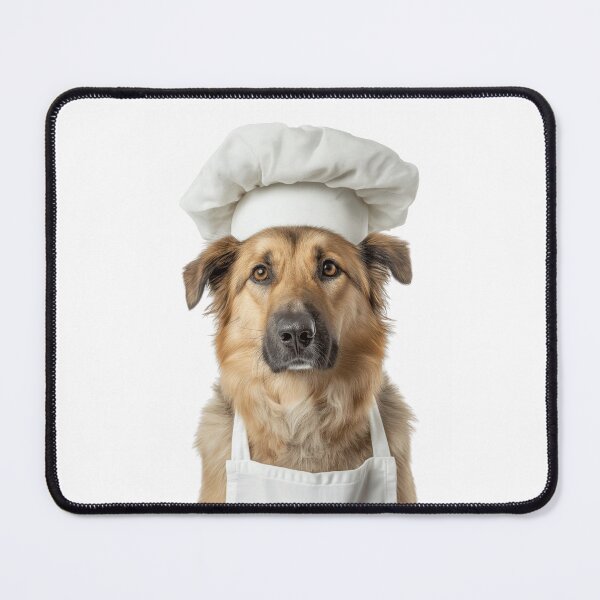 Item preview, Chinook Chef Dog Funny Cooking Apron Hat Cute Pet Portrait designed and sold by LazyOwlStore.