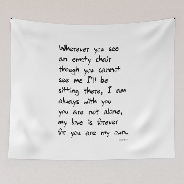 Item preview, The Empty Chair Poem 1 designed and sold by Bondillero.