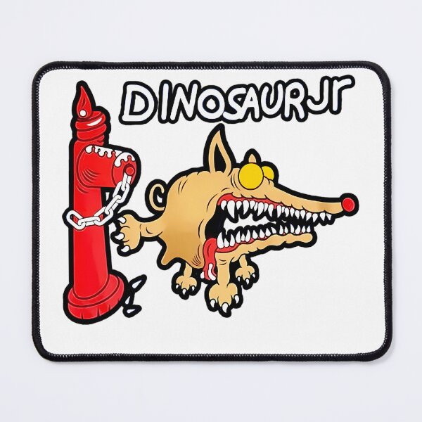 Item preview, Sharp Toothed Yellow Dog Chained To Red Fire Hydrant designed and sold by OpMagneto.