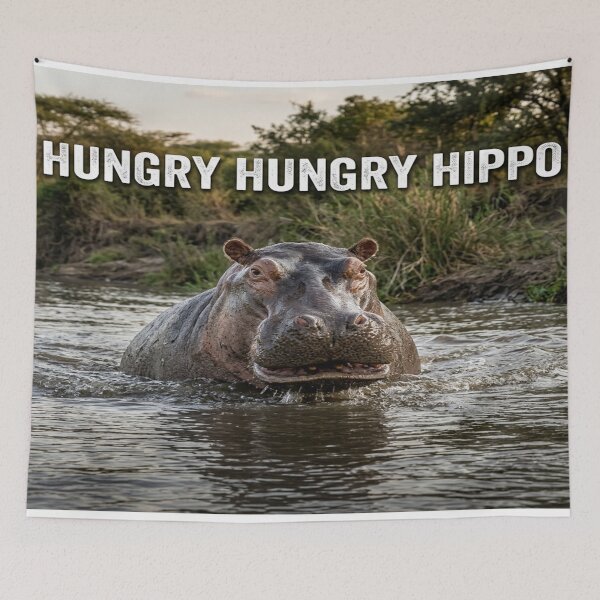 Item preview,  Hippo With Text Typography Design designed and sold by Solomon-Ent-144.
