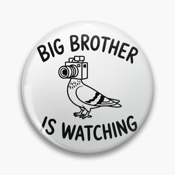 Item preview, Big Brother Is Watching — Funny Surveillance Pigeon Design designed and sold by LoFizzy.
