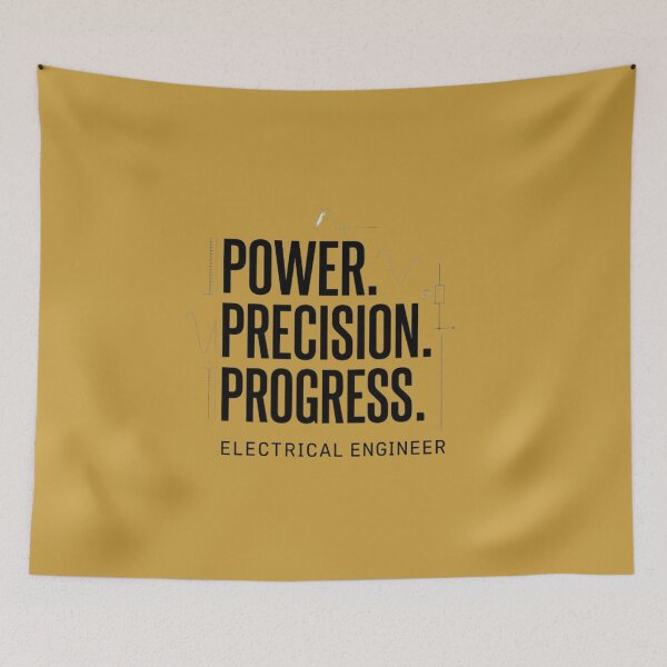 Item preview, Power Precision Progress | Electrical Engineer designed and sold by Amr Darwish Graphic designer.