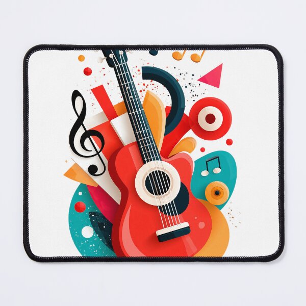 Item preview, Guitar with notes art designed and sold by TanyaLovus.