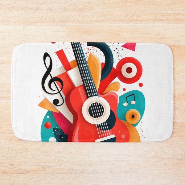 Item preview, Guitar with notes art designed and sold by TanyaLovus.
