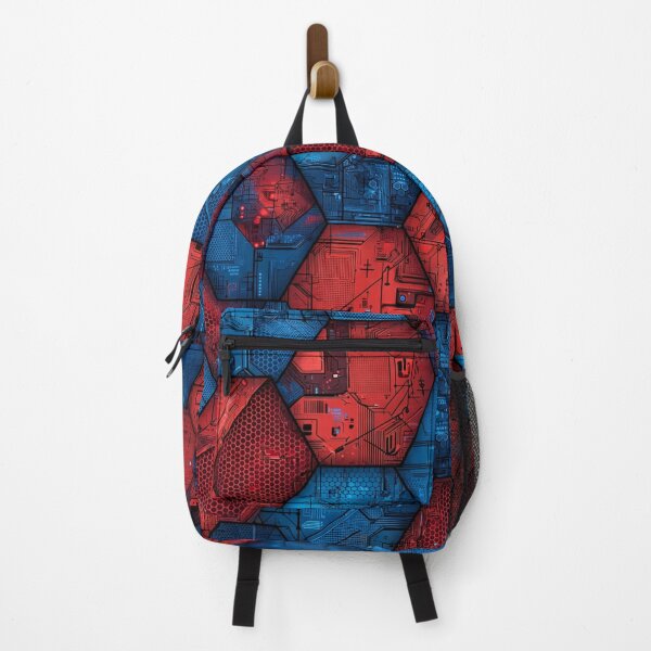 Item preview, Red Blue Nanotech Armor Hex Pattern designed and sold by ChinzorigBAY.