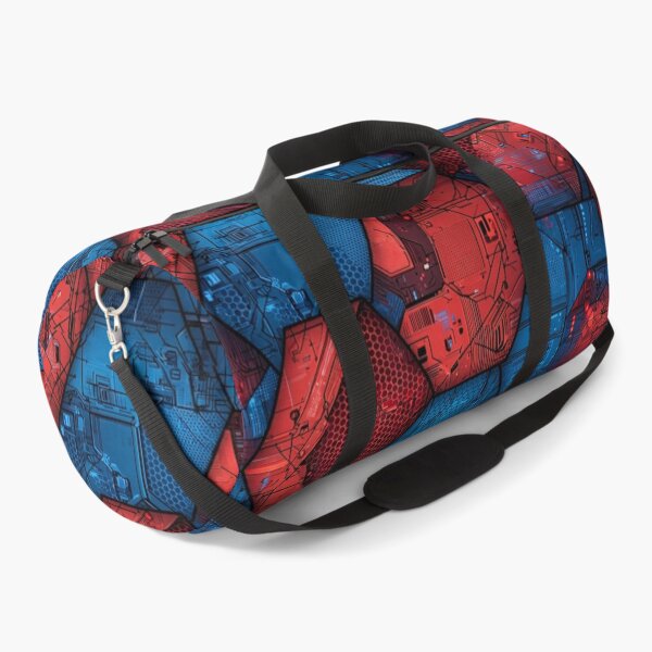Item preview, Red Blue Nanotech Armor Hex Pattern designed and sold by ChinzorigBAY.