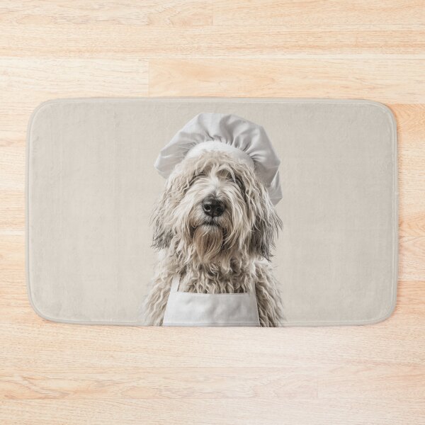 Item preview, Komondor Chef Dog Funny Cooking Apron Hat Cute Pet Portrait designed and sold by LazyOwlStore.