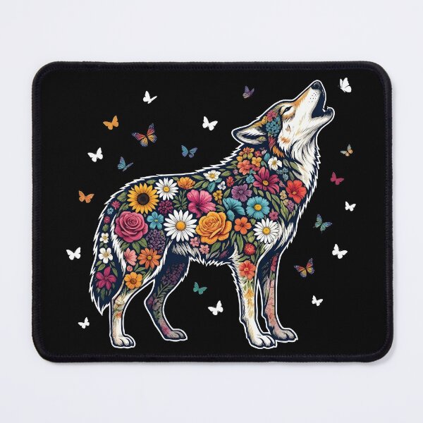 Item preview, Floral Wolf Wildflower Nature designed and sold by Morescitaf.