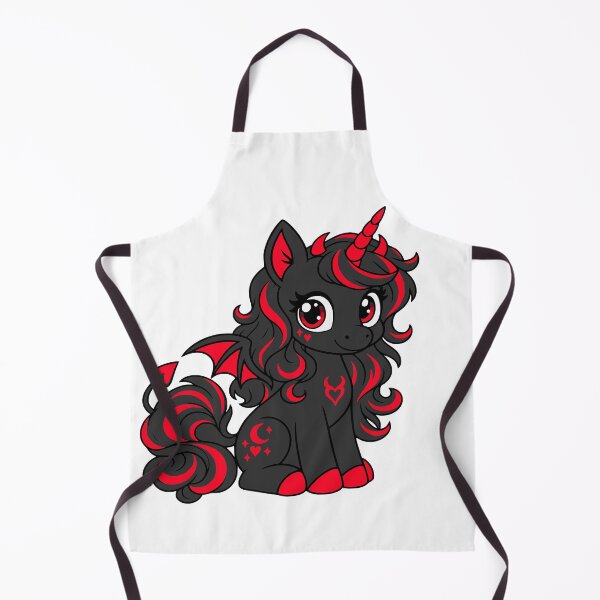Item preview, Cute Unicorn Devil Black designed and sold by NordGrafik.