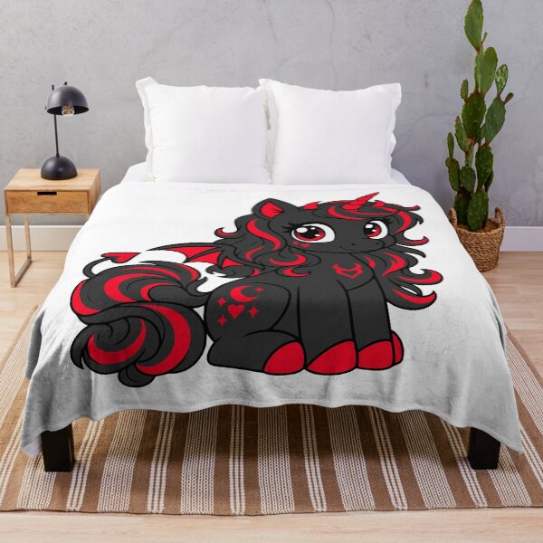 Item preview, Cute Unicorn Devil Black designed and sold by NordGrafik.