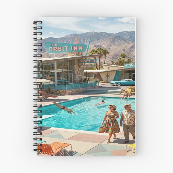 Item preview, Palm Springs Atomic Age Resort Scene designed and sold by Solomon-Ent-144.