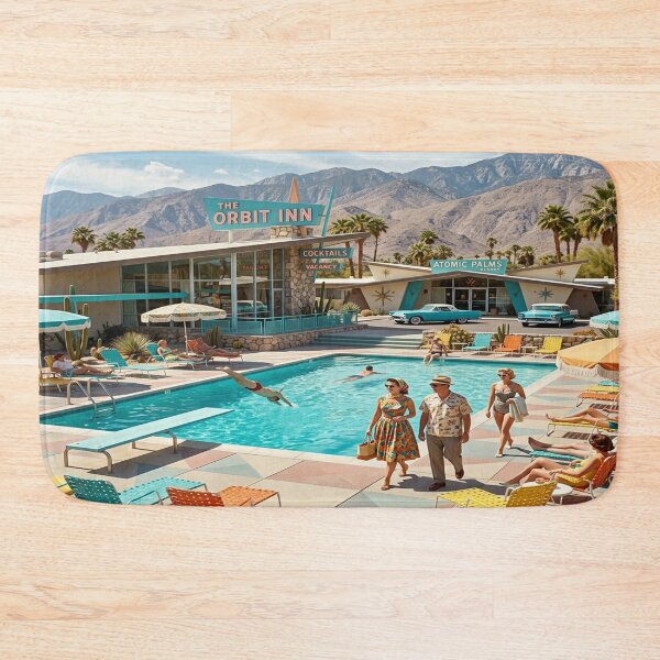 Item preview, Palm Springs Atomic Age Resort Scene designed and sold by Solomon-Ent-144.