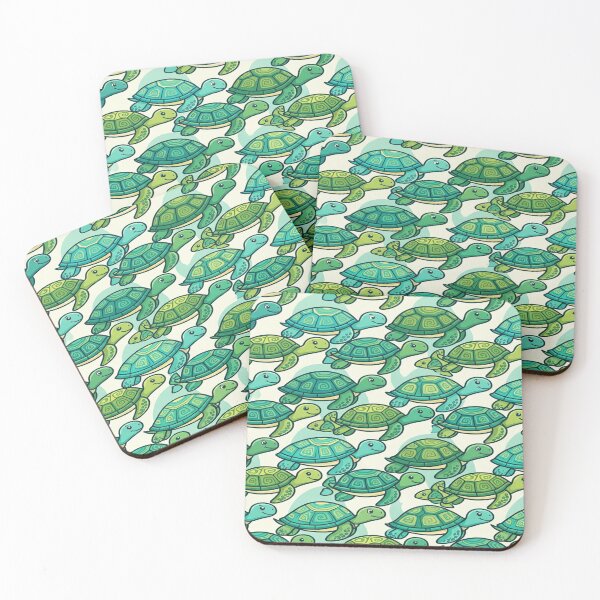 Item preview, Endless Rows of Swimming Cartoon Turtles designed and sold by Solomon-Ent-144.