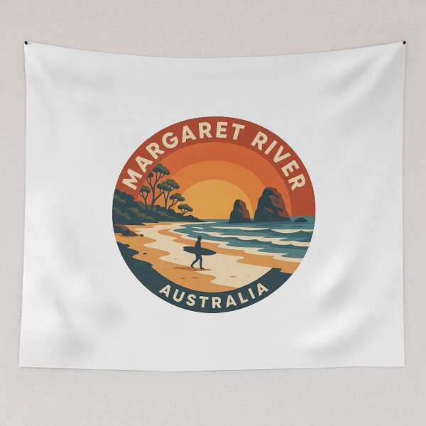 Item preview, Margaret River Australia: Sunset Surfer designed and sold by CircinusStore.
