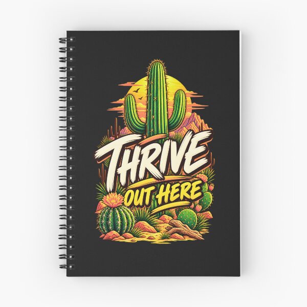 Item preview, Thrive Out Here Desert Cactus Adventure Graphic designed and sold by AdicretorDesign.