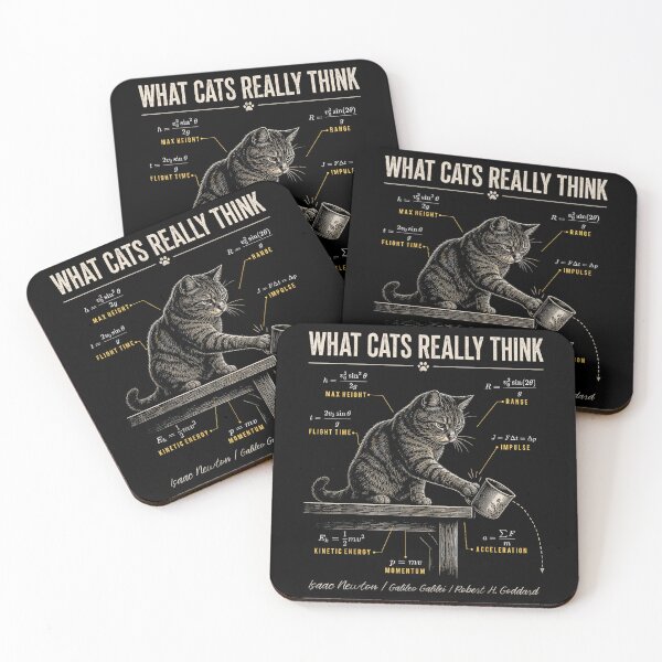 Item preview, What Cats Really Think Funny Cat Physics designed and sold by sanasoniro.