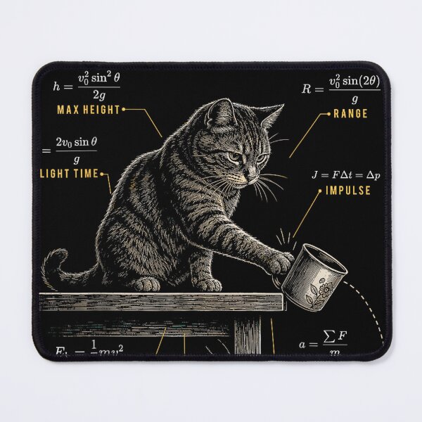 Item preview, What Cats Really Think Funny Cat Physics designed and sold by sanasoniro.
