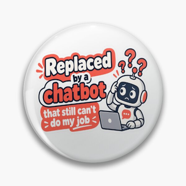 Artikelvorschau, Ersetzt durch einen Chatbot-KI-Job-Humor entworfen und verkauft von JMDG Studio.