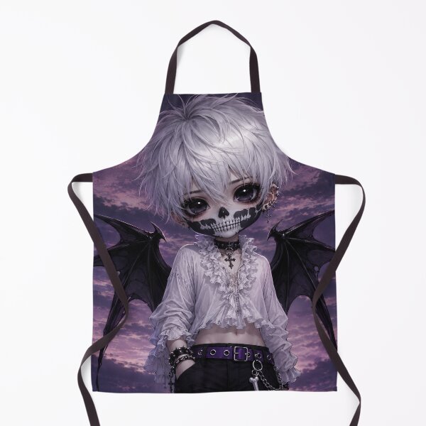 Item preview, Falsdeth Chibi Goth Black and Purple with Silver Hair designed and sold by TrezeTreze.
