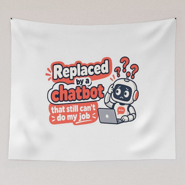 Item preview, Replaced by a Chatbot AI Job Humor designed and sold by JMDG Studio.