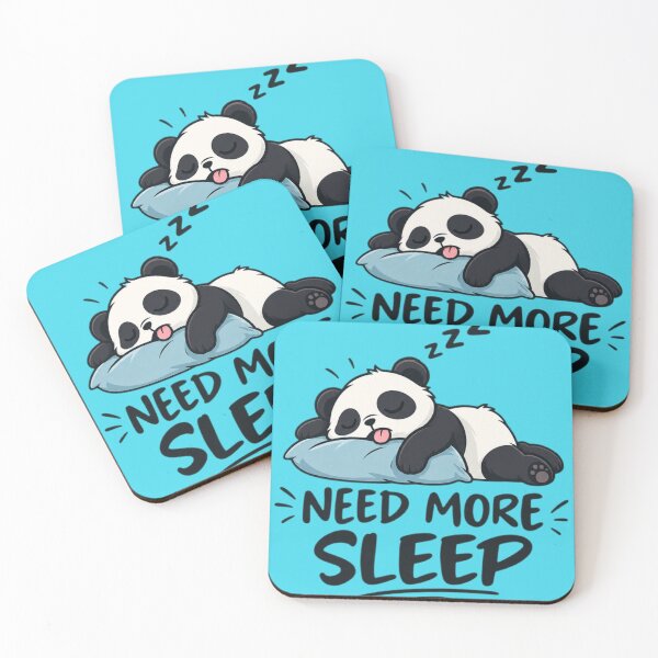 Item preview, Need More Sleep Cute Sleeping Panda T-Shirt Design designed and sold by Bekado.