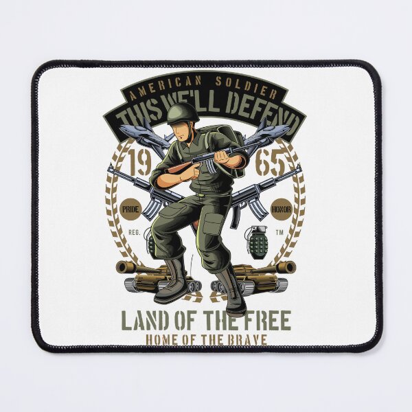 Item preview, American Soldier Land Of The Free Patriotic Military designed and sold by heedooppod.
