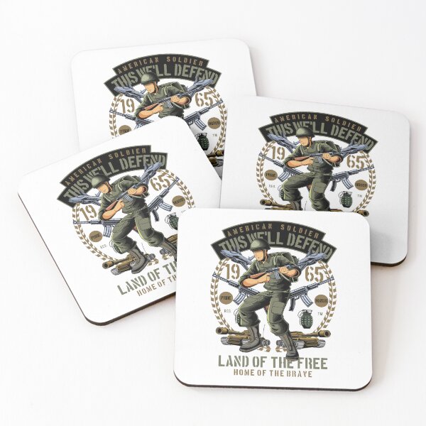 Item preview, American Soldier Land Of The Free Patriotic Military designed and sold by heedooppod.