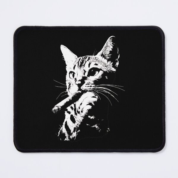 Item preview, Cool Cat with Cigar Illustration designed and sold by OlyvieArt.
