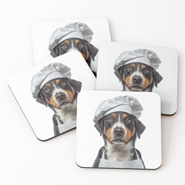 Item preview, Entlebucher Mountain Dog Chef Funny Cooking Apron Hat designed and sold by LazyOwlStore.