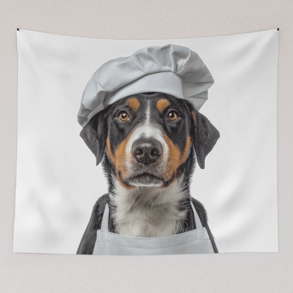 Item preview, Entlebucher Mountain Dog Chef Funny Cooking Apron Hat designed and sold by LazyOwlStore.