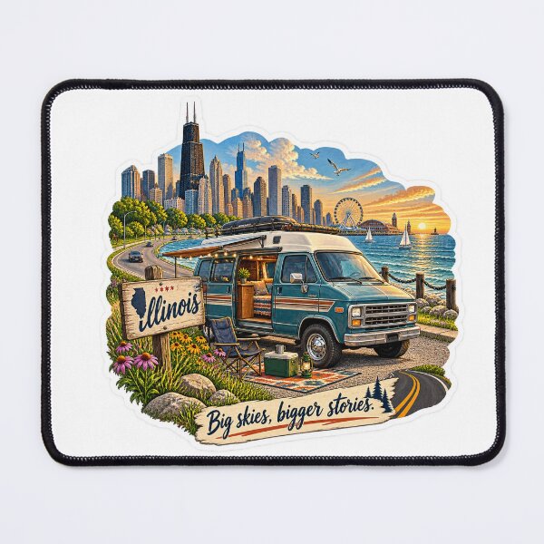 Item preview, Illinois Van Life designed and sold by Whimspired By Paxx.