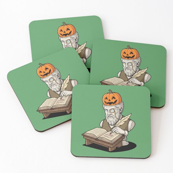 Item preview, Ancient Philosopher Bust Pumpkin Brain Scholar Dark Academia Halloween Art designed and sold by Rare By Hero.