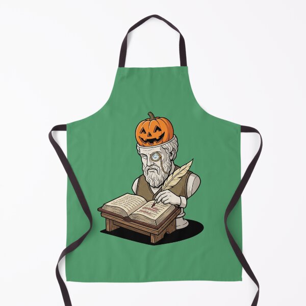 Item preview, Ancient Philosopher Bust Pumpkin Brain Scholar Dark Academia Halloween Art designed and sold by Rare By Hero.