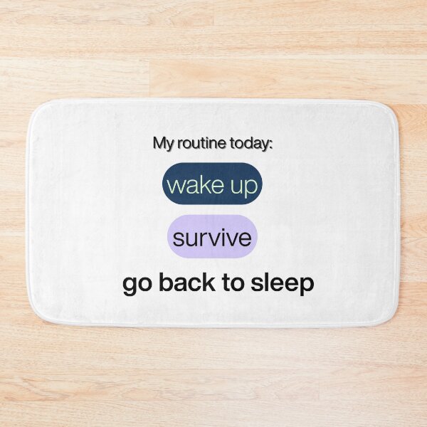 Item preview, My Routine Today Funny Humorous Daily Schedule designed and sold by Mazza-mazza.