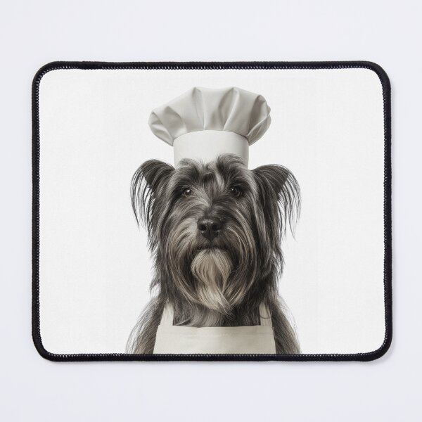 Item preview, Skye Terrier Chef Dog Funny Cooking Apron Hat Cute Pet Portrait designed and sold by LazyOwlStore.